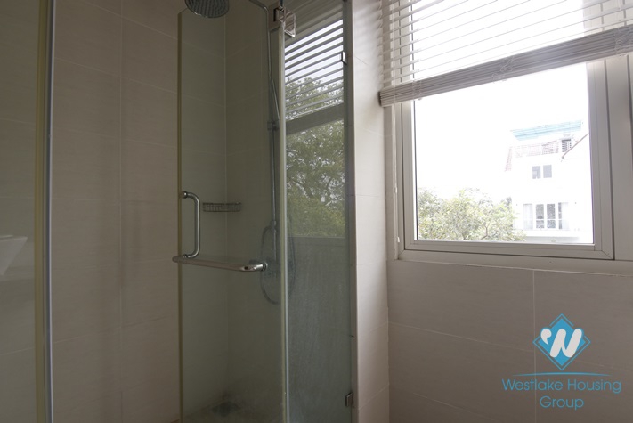 Villa adjacent to big garden for rent at Vinhome Riverside Long Bien Hanoi